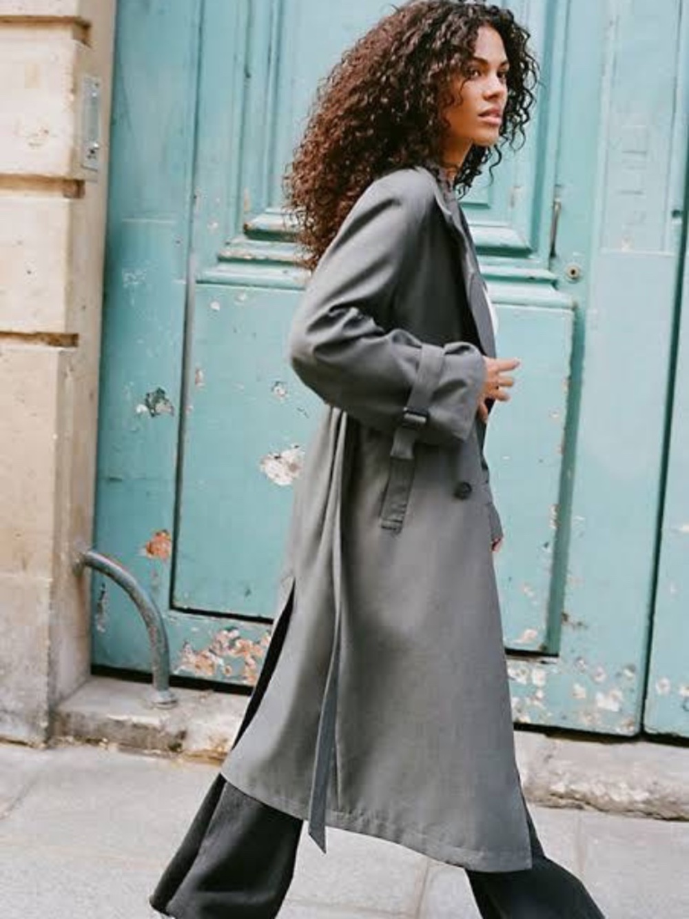Free People Kennie Trench┆M┆Grey┆455
